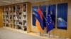 ARMENIA -- EU flags