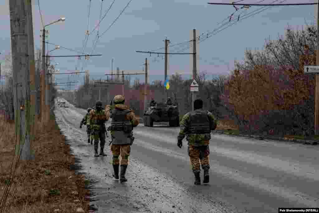 Украинские военнослужащие вблизи Артемовска 