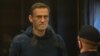 Aleksei Navalny during his February 2, 2021 court hearing 