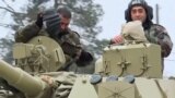 Armenian artillery leaves the town of Agdam, the seat of Azerbaijan&#39;s Agdam district, on November 19, 2020. The next day, the Azerbaijani army retook command of Agdam for the first time in more than 27 years.&nbsp;&nbsp;