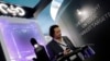 At the annual 2020 European Police Congress in Berlin, Germany, NSO Group, the Israeli technology firm that sells Pegasus spyware, touts the firm's "shedding light on your darkest targets."