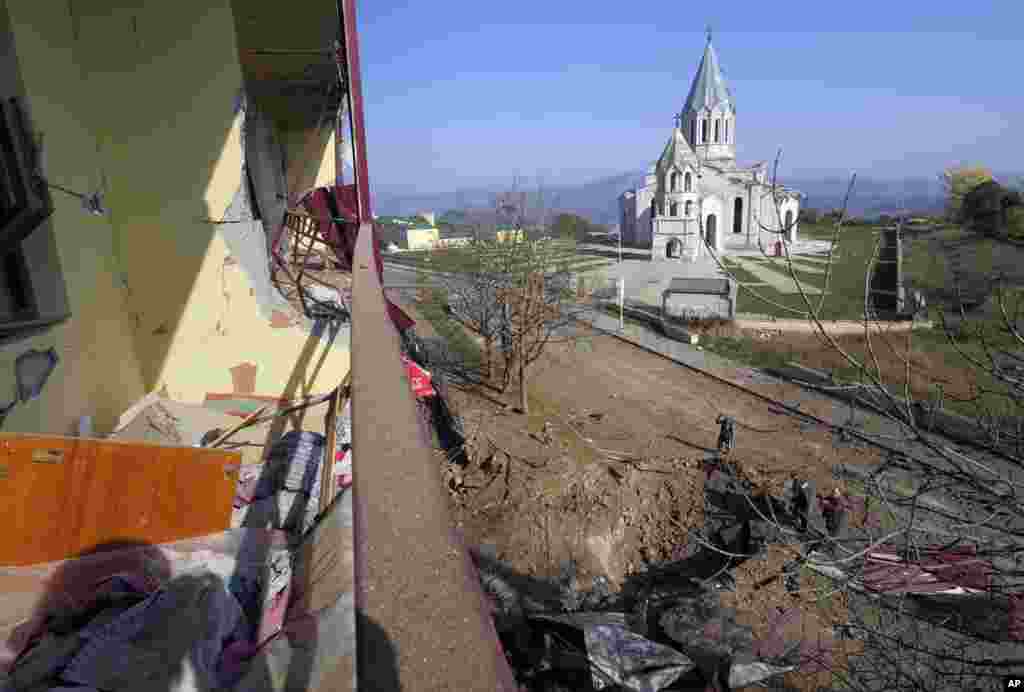 Azerbaijan has pledged that it will investigate the shelling of Shushi's (Shusha's) Holy Savior Cathedral, the town's main Armenian Apostolic church. Baku rejects media claims that religion plays any role in the latest round of fighting over Karabakh, but local residents who see the cathedral as a symbol of Karabakh are not reassured. 