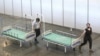 The Crocus Group's temporary hospital for COVID-19 patients in the company's exhibition center in Krasnogorsk, Russia