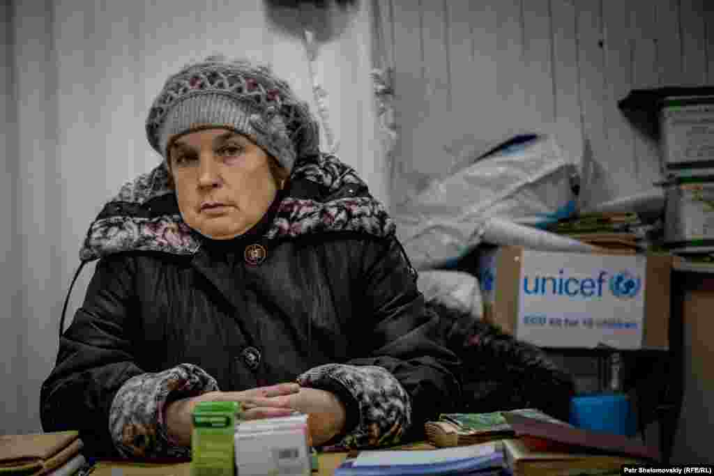 Светлана Марченко – единственная медсестра в поселке Никишино, находящегося вблизи Дебальцево