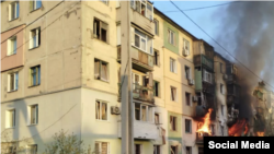 Последствия удара в Павлограде