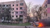 Aftermath of a Russian missile strike in Kryvyi Rih