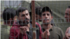 Illegal (most likely, Iraqi) migrants in camp at Rudninkai, Lithuania